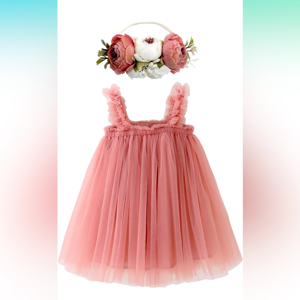 Layered Tulle Tutu Dress for Photoshoot, Birthday, special occasion.
